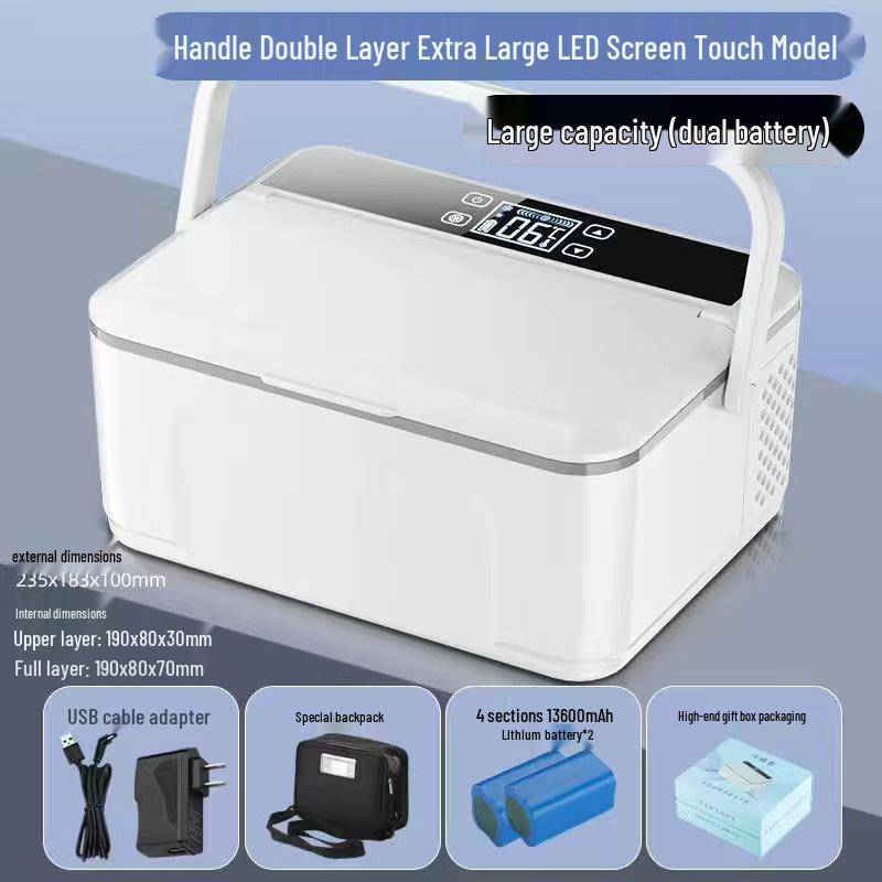 Přenosná mini lednička pro skladování inzulínu a hormonů - Konstantní teplota & Nabíjecí