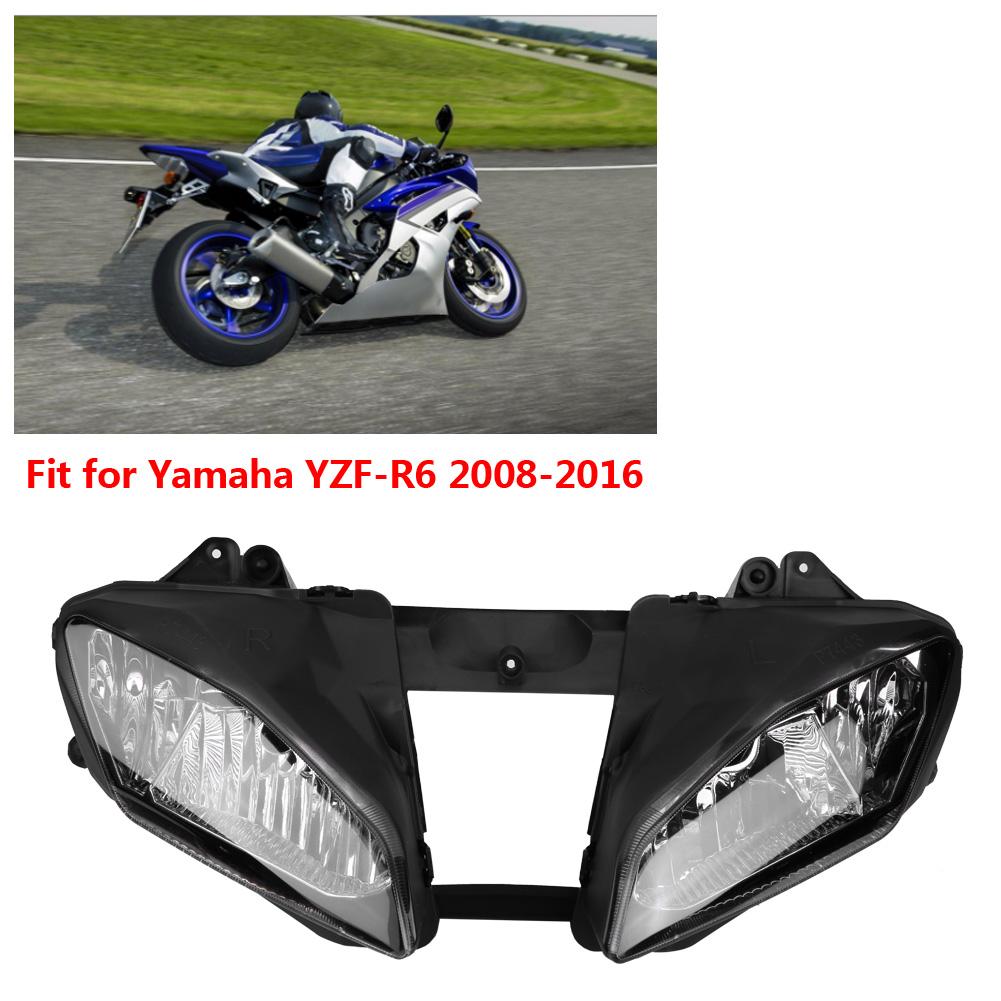 

Передняя фара для мотоцикла, подходит для Yamaha YZFR6 YZF R6 2008-2016