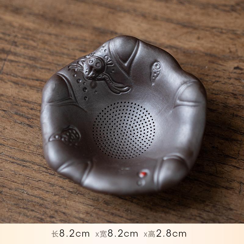 

Elephant integrated tea leak filter purple sand kung fu tea set accessories can raise baby elephant tea pet ornament