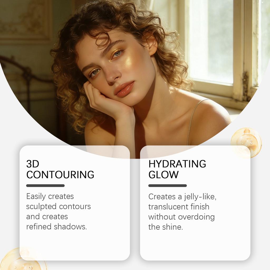 Highlighting Powder Compact, Enhancing Facial Glow, Creating A Refined Makeup Look, Highlighting, Beauty Tools