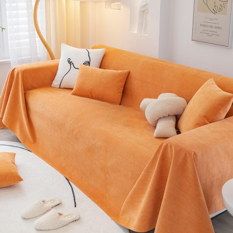 Chenille Waterdichte Urinebestendige Bankhanddoek Effen Kleur Katbestendig Bankkussen Bankovertrek Doek 90*160cm