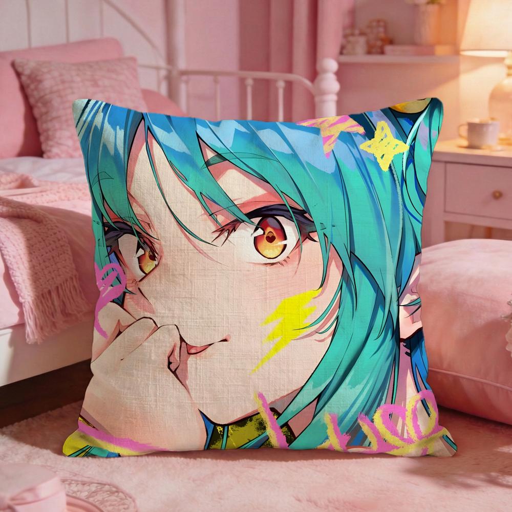 Urusei YYatsuras Anime Hot Cushion Cover Premium Comfort Reversible Pillow Cove Two In One Design For Any Room Car Interior