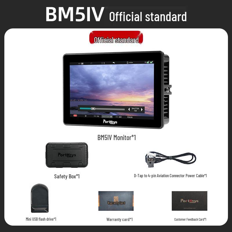 Portkeys Aiken BM5 IV 4th Gen 8-Port Dual 4K Monitor with High Brightness and Custom Color Calibration for Directors.