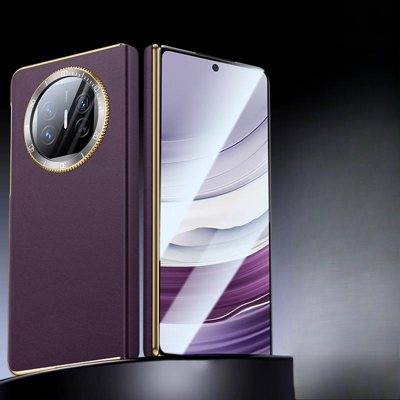 Suitable for Huawei Matex5 Mobile Phone Case Decompression Watch Lens X6 Collector's Version Central Axis Anti-fall X3 Napa Leather