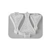 3 Cavity DIY Candle Mold Silicone Soap Mold Gift Making Christmas Tree Mold  Holiday
