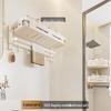 Space Aluminum No-Punch Bathroom Towel Rack