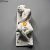 Statua in Gesso di Ares e il Cinghiale Decorazione da Scrivania Ornamenti Personaggi Scultura Schizzo Pratica Colorazione Strumento Didattico
