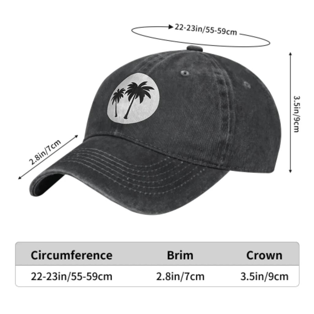 Coconut Tree Summer Classic Fashion Men Trucker Hat Cotton Breathable Women Cowboy Cap Outdoor Travel Leisure Basketball Caps