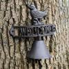Wall Mount Bell Vintage Cast Iron Welcome Decorative Welcome Bell For Front Door Entryway Apartment Entry Wall Historic House