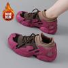 Autumn and winter warm and cold-proof piled thickened cotton shoes sports shoes non-slip and cold-resistant soft-soled sports socks shoes