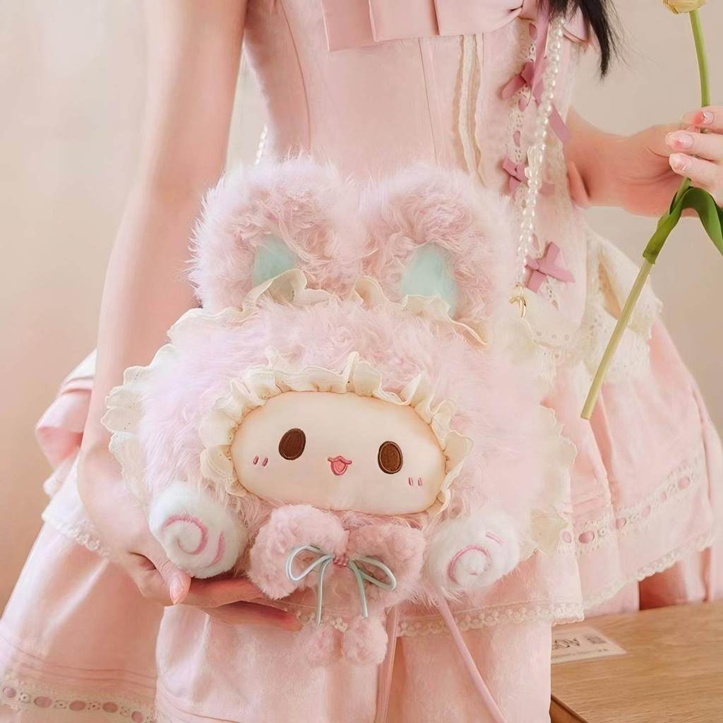 Plush Bunny Backpack With Adjustable Straps For Kids And Adults