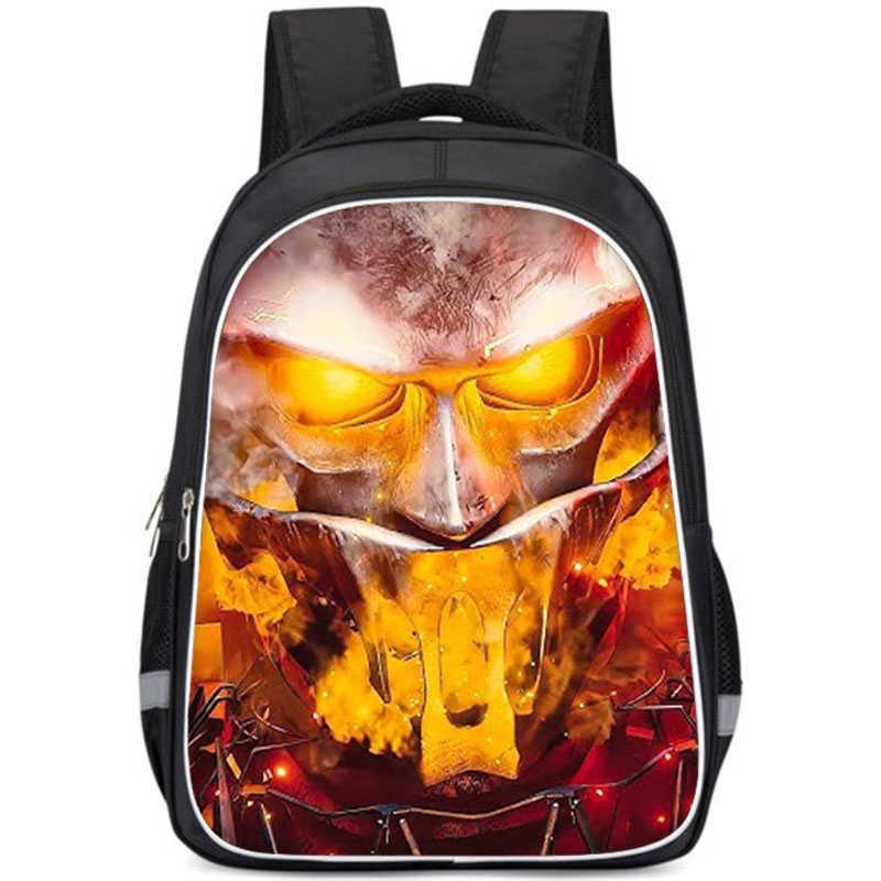 Cartoon Anime Themed Large Capacity Double Layer Backpack For Boys In Oxford Fabric