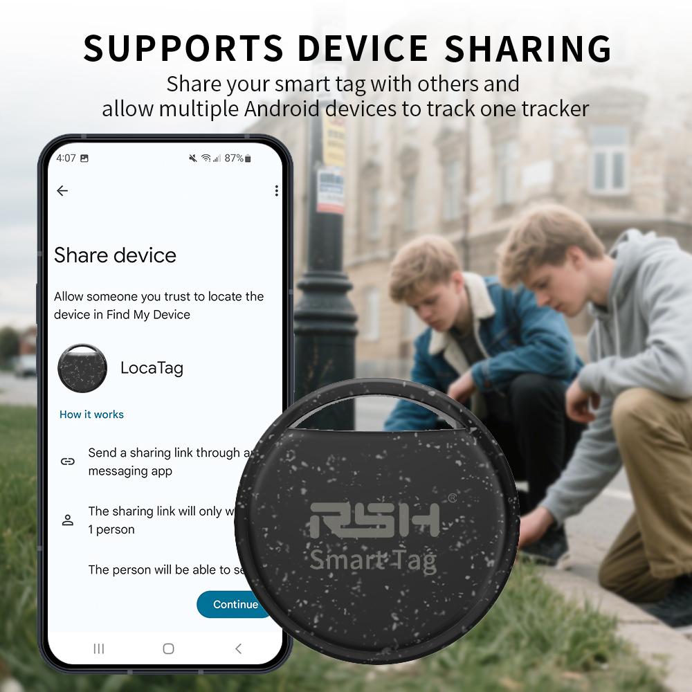 RSH 5pcs Security Anti-Loss GPS Tracker Android Locator for Xiaomi Global Postioning Kids Bag Wallet Car Finder Google Certified
