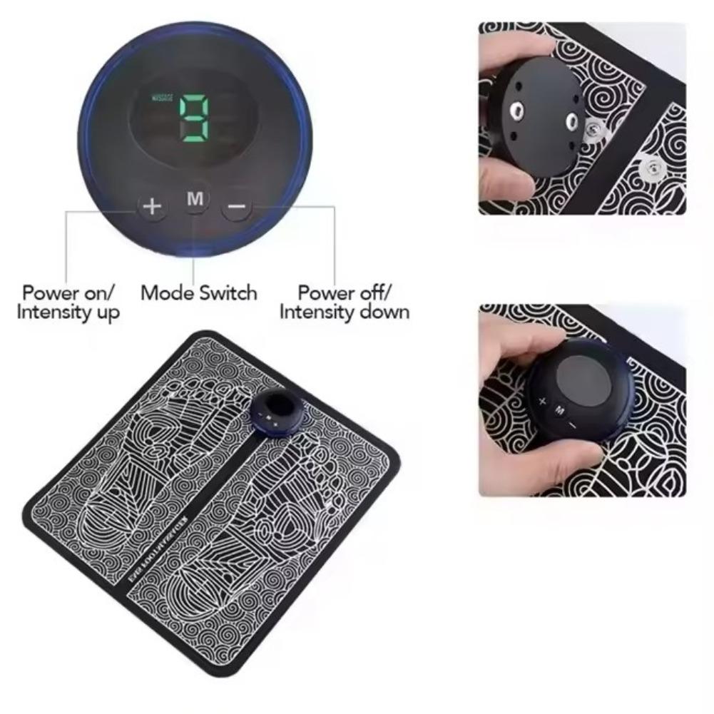 Intelligent Remote Control Relieve Fatigue Massage Pad EMS Pulse Foot Massage Mat Home Use Parental Legs Relax Health Care