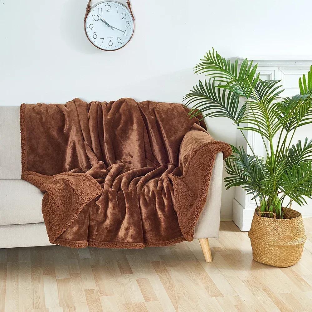 Waterproof Pet Blanket Liquid Pee Proof Dog Blanket For Sofa Bed Couch Reversible Fleece Furniture Protector Cover For Dogs Cats