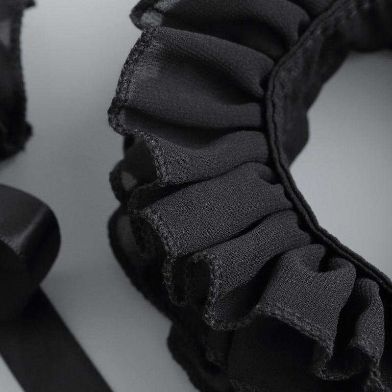 Ruffled Collar Girls Lace Victorian Collar Lapel Medieval Cosplay Victorian Ruffled Tie Collar
