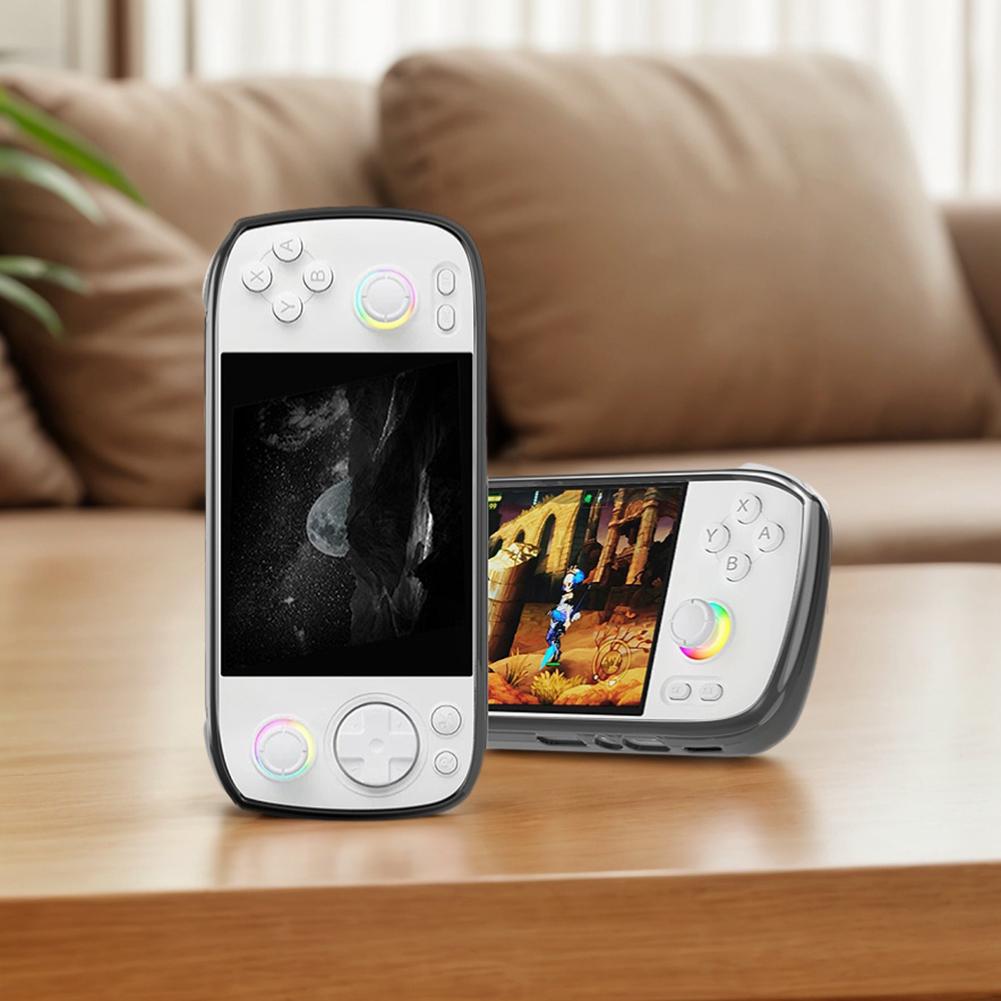 Transparent TPU Protective Cover Shockproof TPU Soft Skin Cover Case Anti-slip Protector Cover for ANBERNIC RG406H Game Console