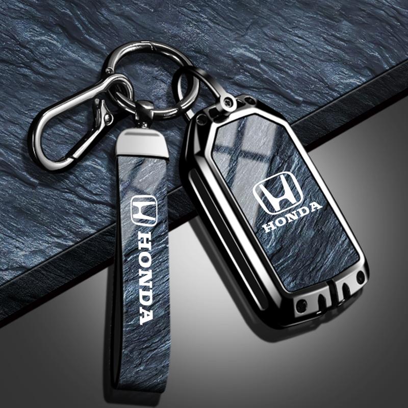 ARG1 Zinc Alloy Car Flip Key Case Fob Cover Protection Shell Keychain For Honda CIVIC CR-V INSPIRE CITY Accord HR-V Pilot Sport SI EX