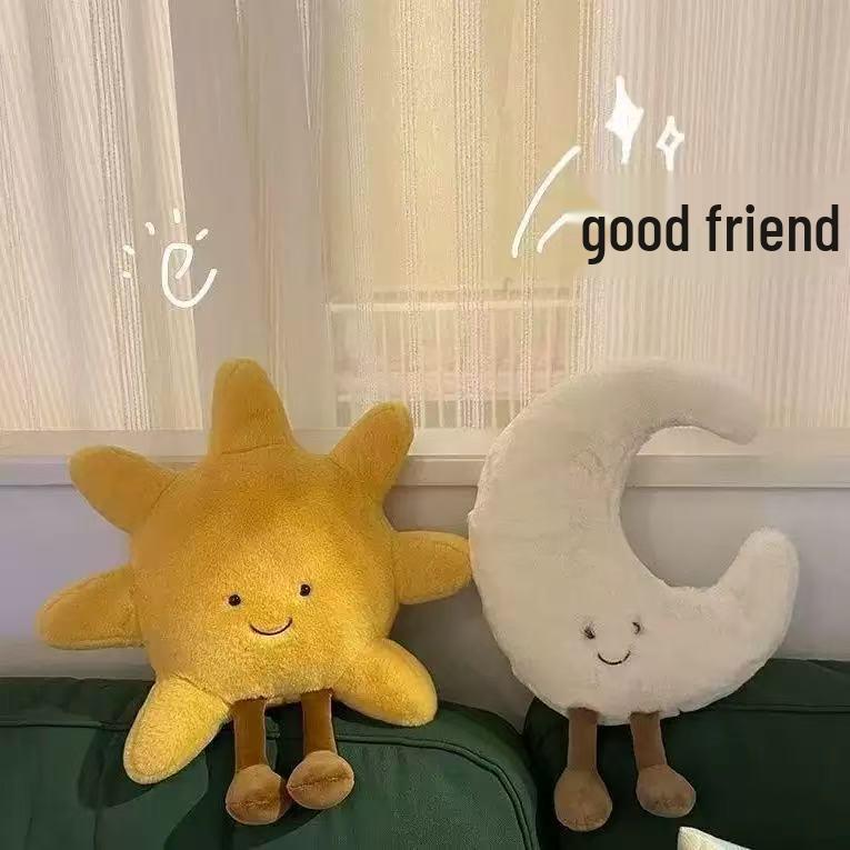 Smiling Sun Plush Pillow and Sofa Cushion for Kids