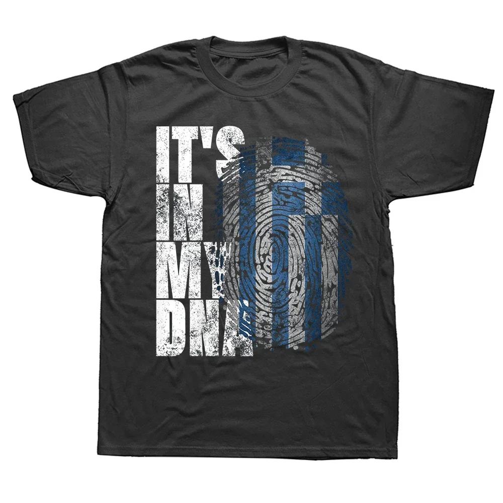 

Vintage Funny It s In My DNA Greek Greece Flag Graphic T Shirt Men Fashion Tee Shirt Oversized Cotton Casual Streetwear T-shirts 4XL