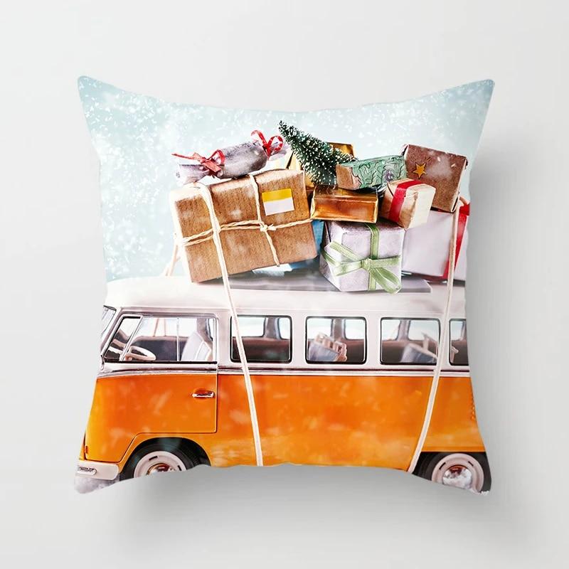 

Рождественские наволочки, украшение для дома, рождественские праздничные украшения для вечеринки, наволочки для гостиной, чехлы на диванные подушки 40x40cm