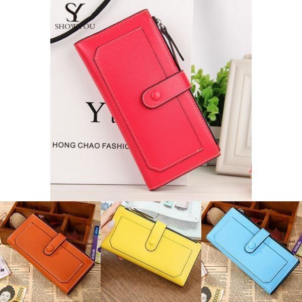 Fashion Lady Women's Leather Clutch Wallet Blending Quality Material And Trendy Charm
