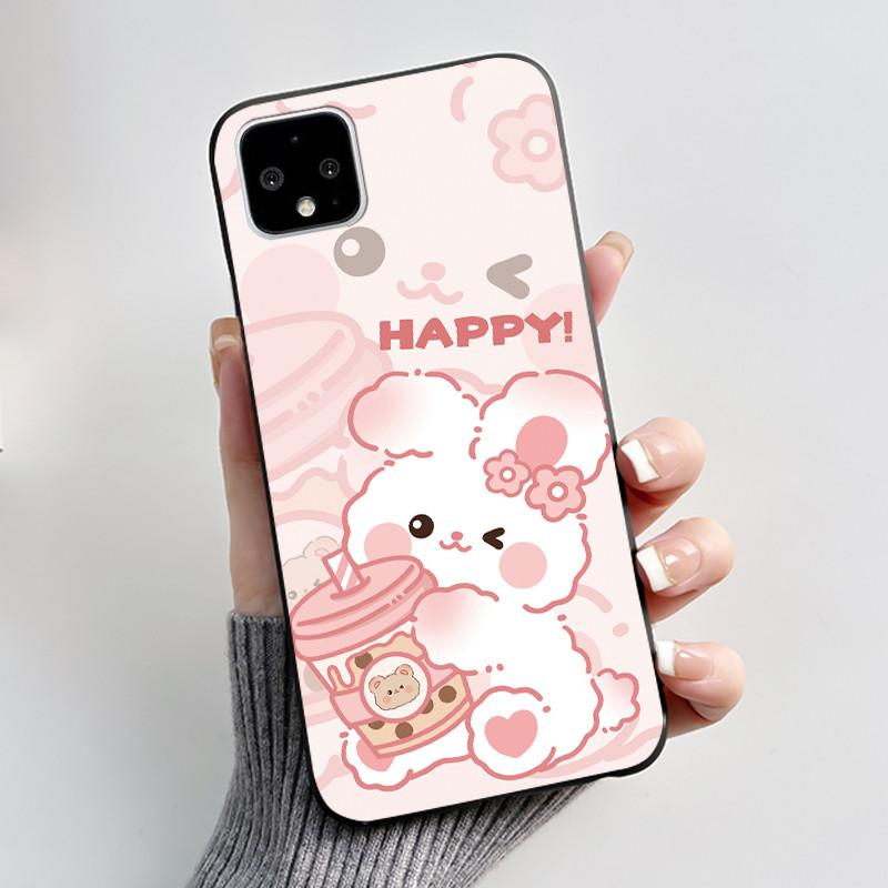 Casing For Google Pixel 4 / 4XL /4 XL Super-Thin Slim Case Aesthetic Luxury Cute Cool Boys Girls Black Matte Soft Silicone Cover