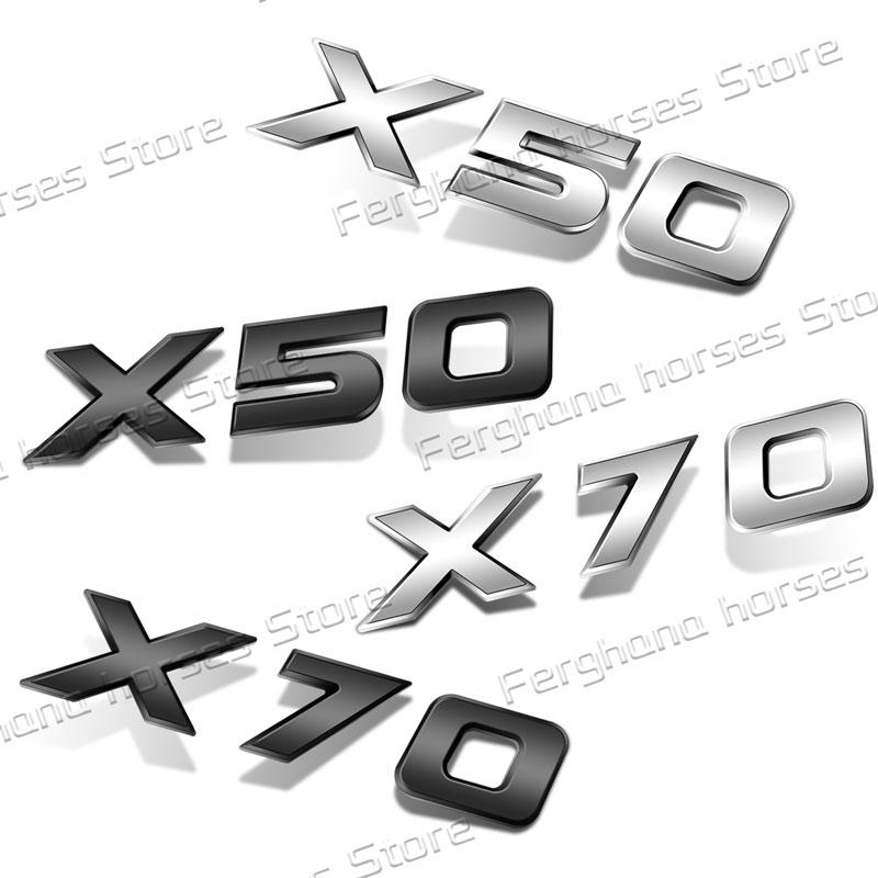 ABS Plastic 3D Letter Logo Car Body Fender Side Emblem Sticker For Proton X70 X50 Rear Trunk Badge Decals Accessories