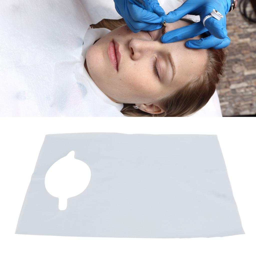 100pcs Disposable Adult Bib Waterproof Restaurant Beauty Salon Dental Bib for Elderly 15.7 X 23.6 Inch
