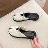 Fashion Beach Shoes Slippers Women Summer Slides Loafers PU Fashion Square Toe Sabot Luxury Scandals Slippers Casual Beach Shoes PU Slid