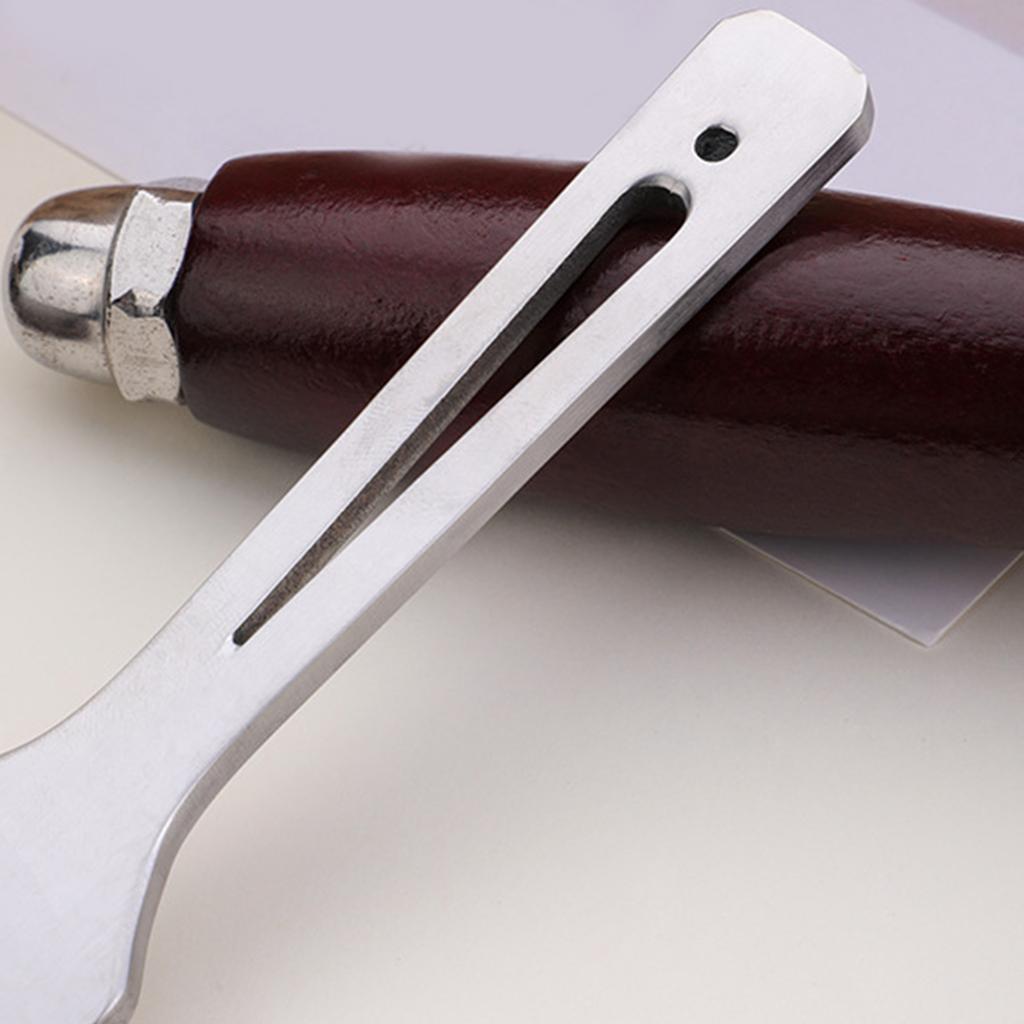Leather Edging Smoothing Tool Ergonomic Handle Comfortable Grip Leather Working Tool for Leather Craft Stitching Project
