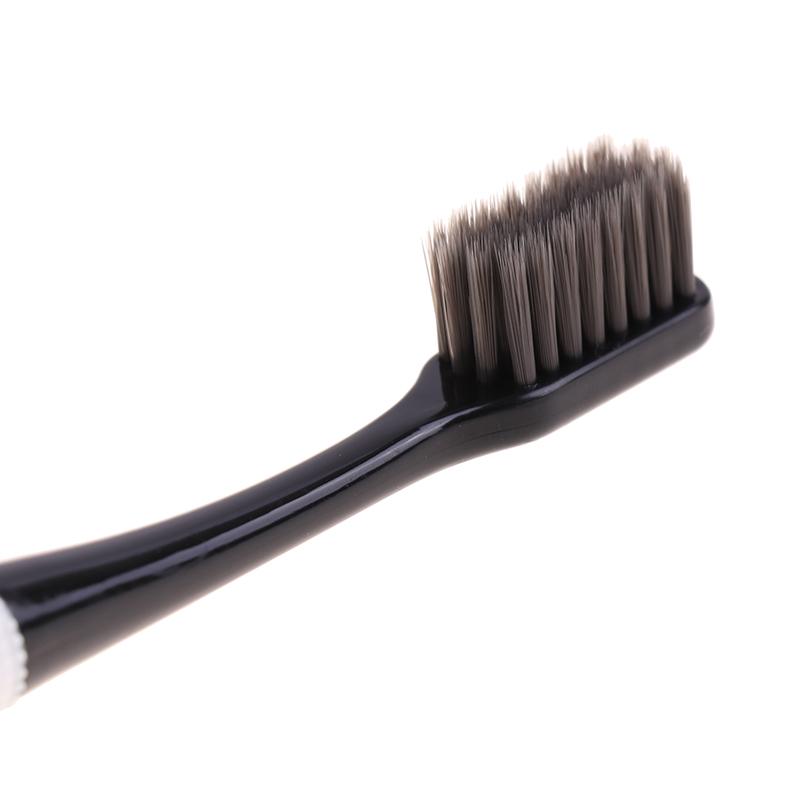 2Pc Bamboo Charcoal Toothbrush For Men And Women Adult Couples Family Tooth Brush Small Head Soft Bristle Toothbrush