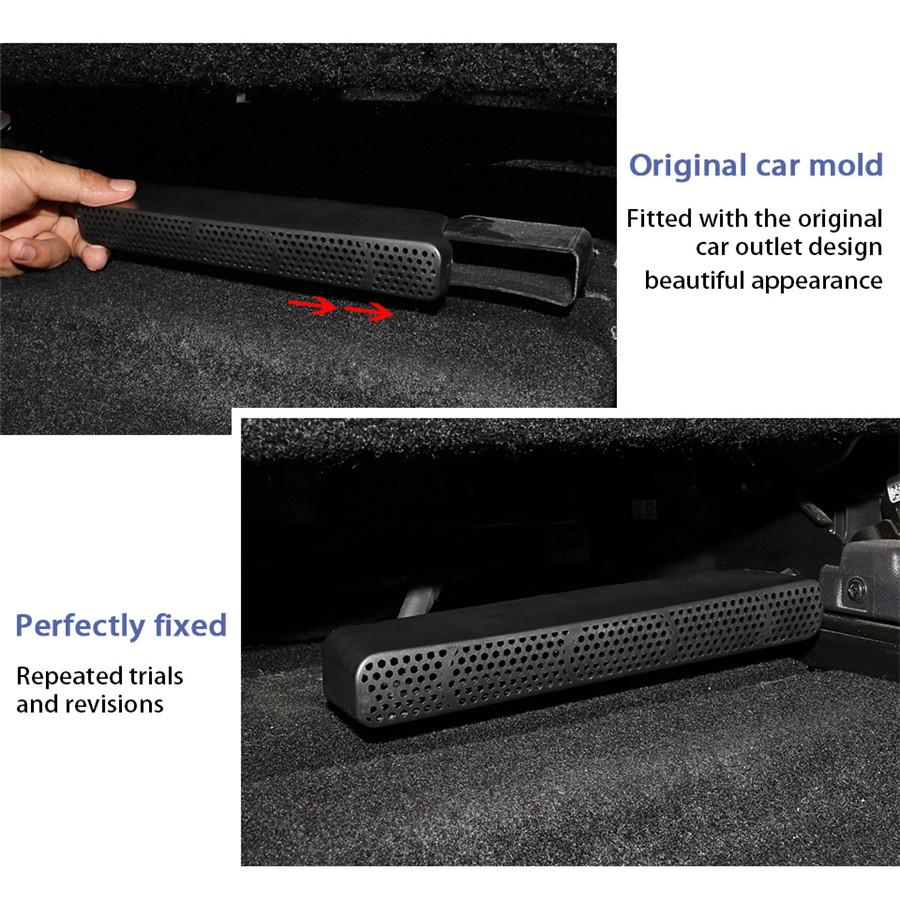 Car UnderSeat Air Conditioner Vent Protective Cover Grill For Peugeot 3008 17-18