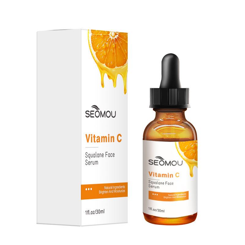 Coffret de Soins de la Peau à la Vitamine C: Sérum Visage, Lotion pour le Corps, Mousse Nettoyante, Toner, Émulsion et Crème