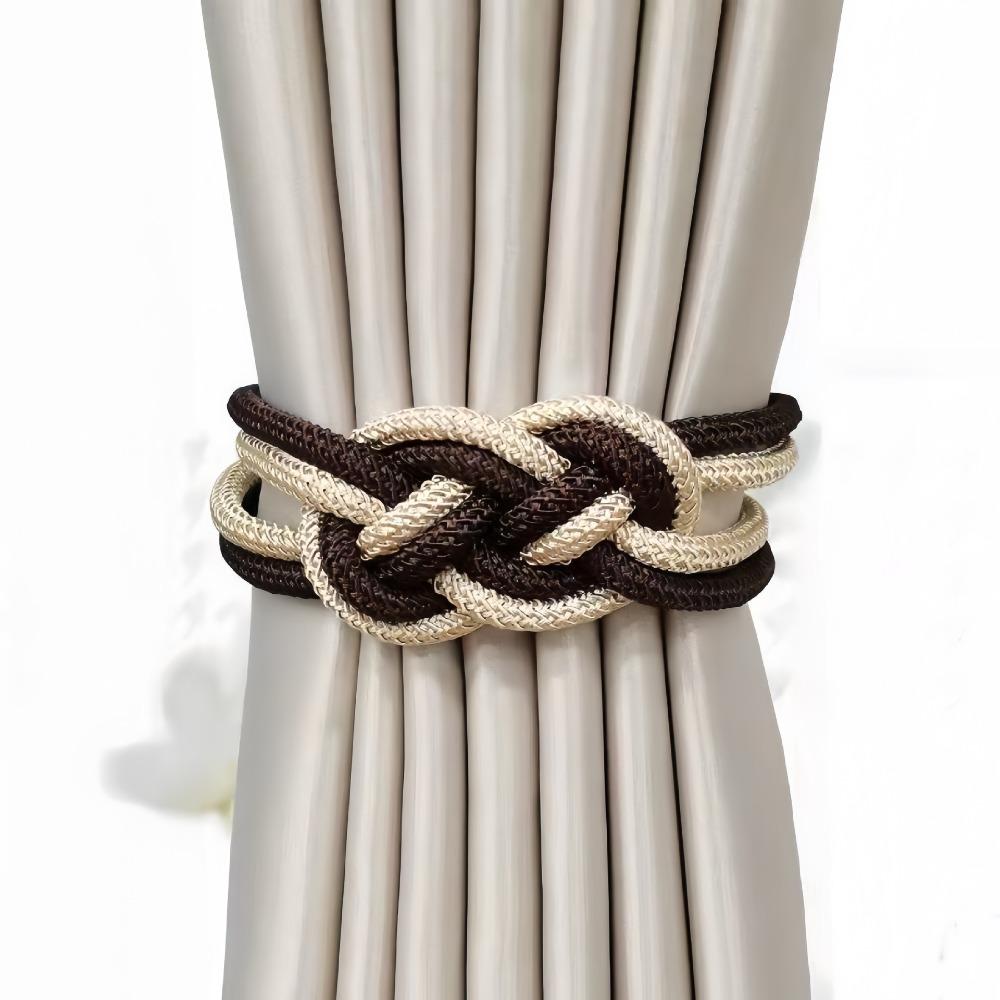 1pc Punch-free Curtain Tiebacks Chinese Knot Holdbacks New Curtain Holders Home Decor