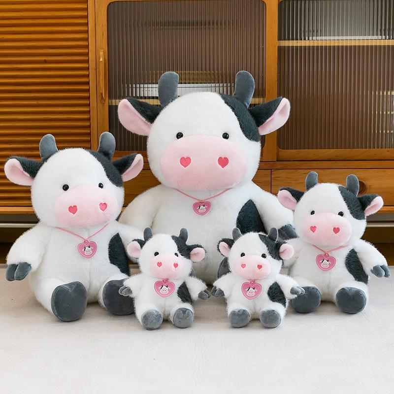Cow Plush Toy Cute Love Calf Doll Cute Cow Doll Children's Throw Pillow
