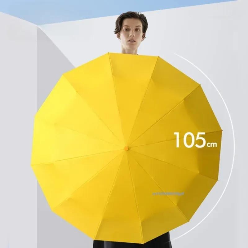 Strong Windproof Automatic Umbrella 72 Bone Sunshade Large Size Uv Protection Folding Men's Umbrella Rain Umbrellas for Women