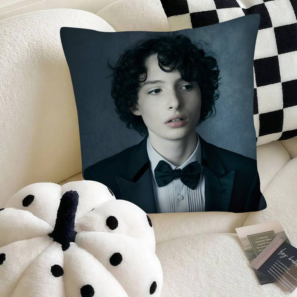 Schauspieler Finn Wolfhard Kissenbezug Mode Quadratischer Kissenbezug Schlafzimmer Sofa Raum Ins Dekoration Freizeit
