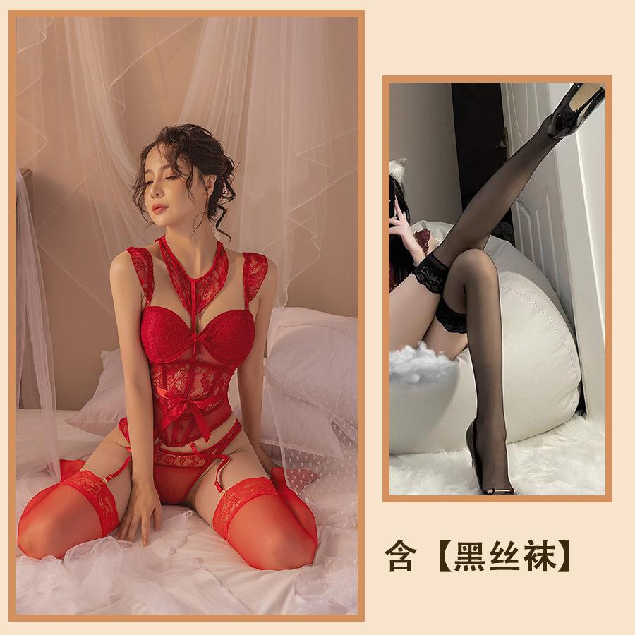 Sex Underwear, Suspenders, Uniform Vest, Women's Chest Pad, Integrated Beautiful Back Tube Top, Hot Temptation Bed Set