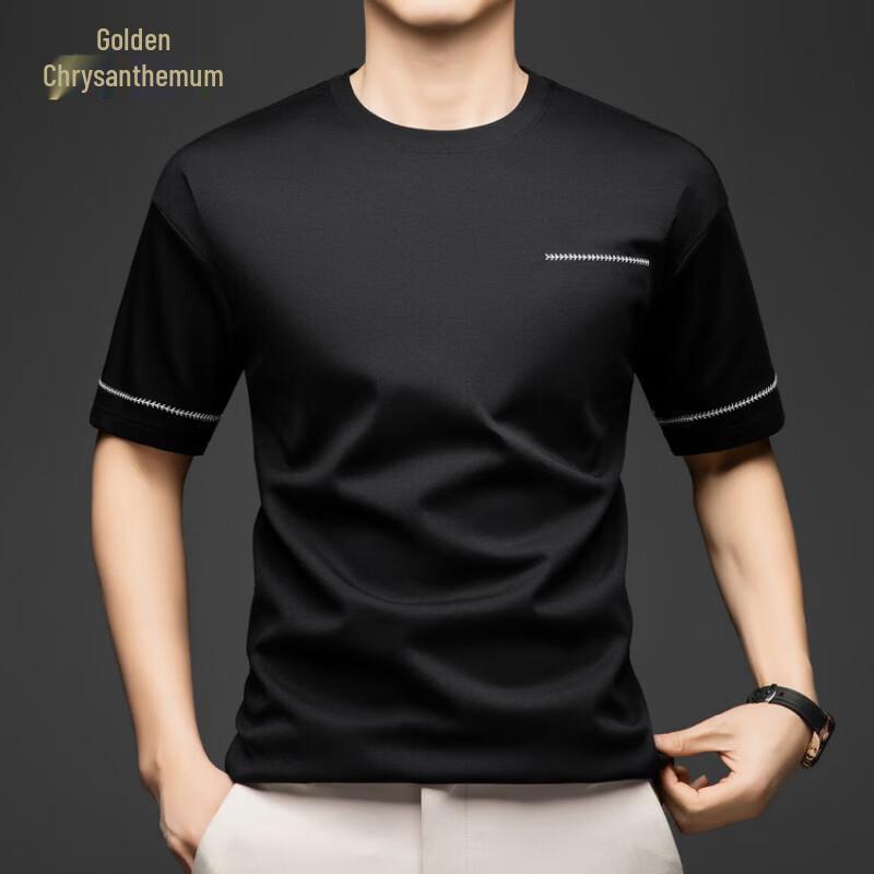 Men s Casual Round Neck Short Sleeve T-Shirt M