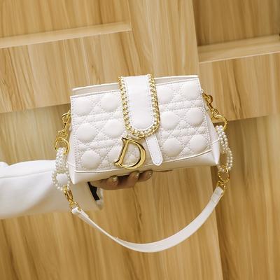 Leder High-End Diamant Damen Tasche, neue weiche Leder vielseitige schräge Tasche Kette, Schulter Damen Tasche, kleine Tasche.