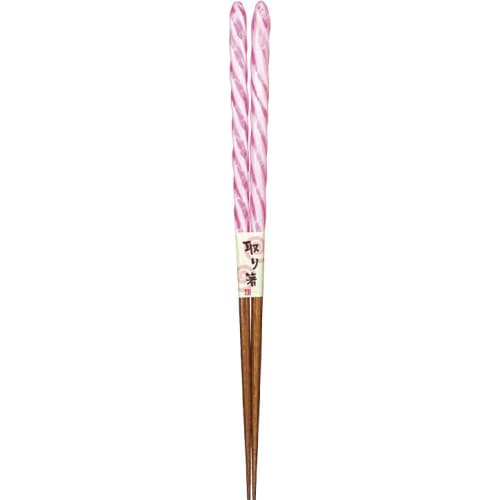 Aoba Dishwasher-Safe Candy Twist Chopsticks, Pink [184270] Made In Japan