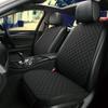 All-Season Breathable Linen Car Seat Cushion Set with Polka Dot Embroidery