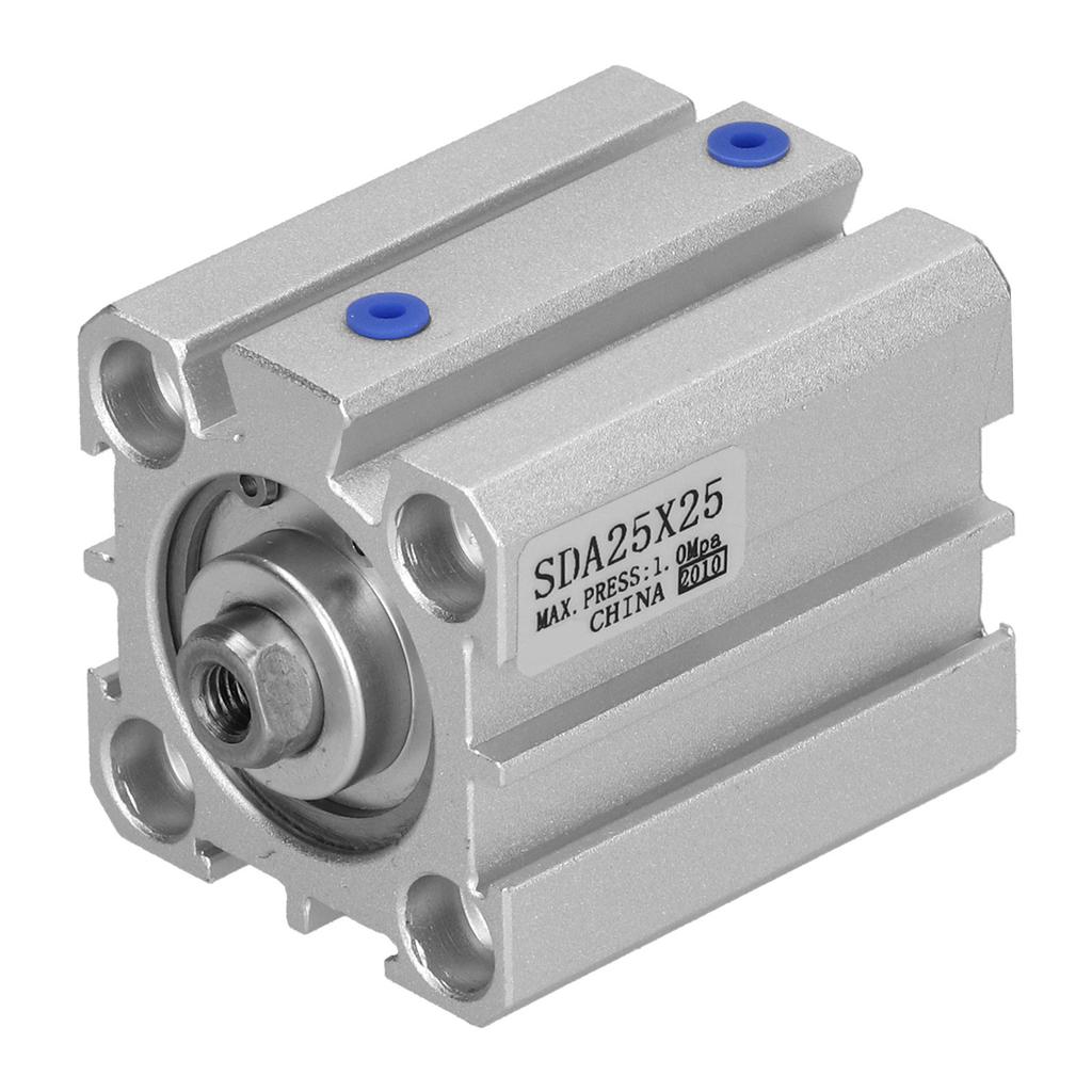 Air Cylinder Aluminum Thin Double Acting Pneumatic Components Accessories Bore 25mmSDA25x25