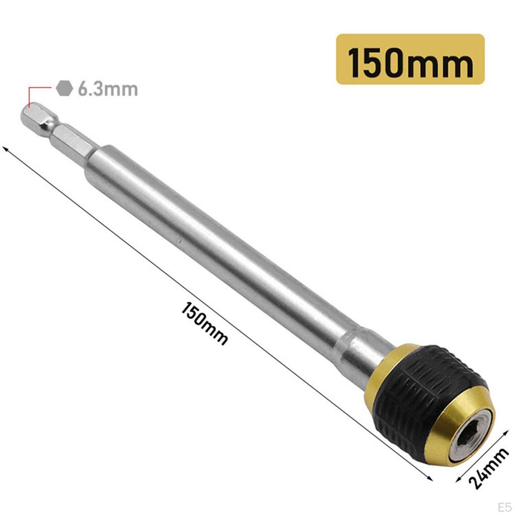 Bit Holder Extension Adapter 1/4" Shank Direct Replacement Accessory Universal Durable Outer