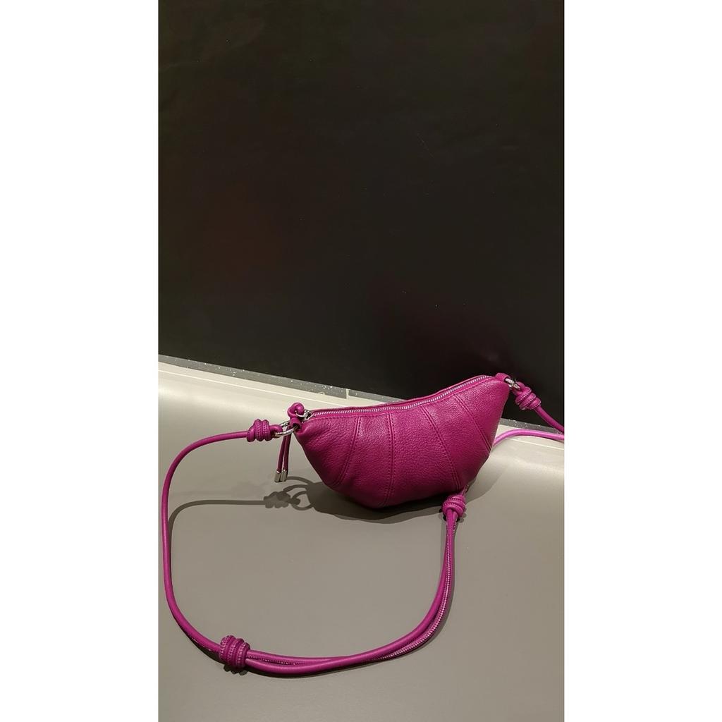 Sheepskin horn croissant bag dumpling bag 2025 new niche design change bag single shoulder messenger bag women's wholesale