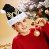 Plush Plush Reindeers Antlers Hat Polyester Comfortable Santa Hat  Various Ages