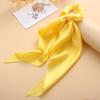 New Fashion Women Girl's Bow Scrunchies Hair Ribbon Elastic Hair Band Solid Color Horsetail Hair Ties Hair Accessories