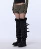 GILAARCHIVE 4-Button Knit Shorts_Khaki