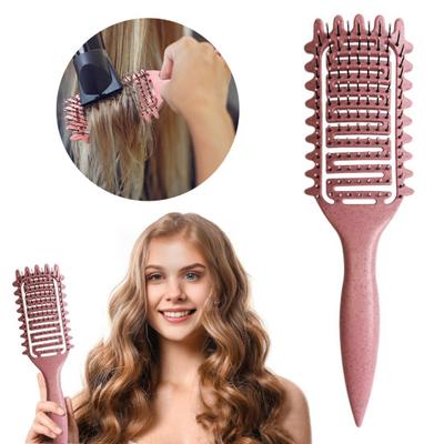 Haarbürste mit weichen Borsten, Kopfhautmassage, für Frauen, belüftet, lockiges Haar, Formgebung, Styling, Entwirrungskamm, Mädchen, Friseurwerkzeug